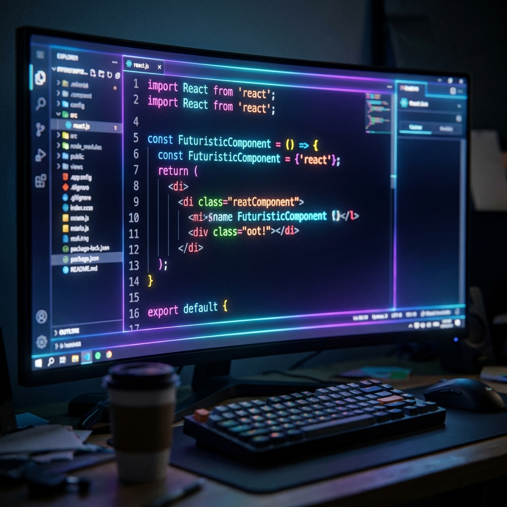 Futuristic Clean Code Interface